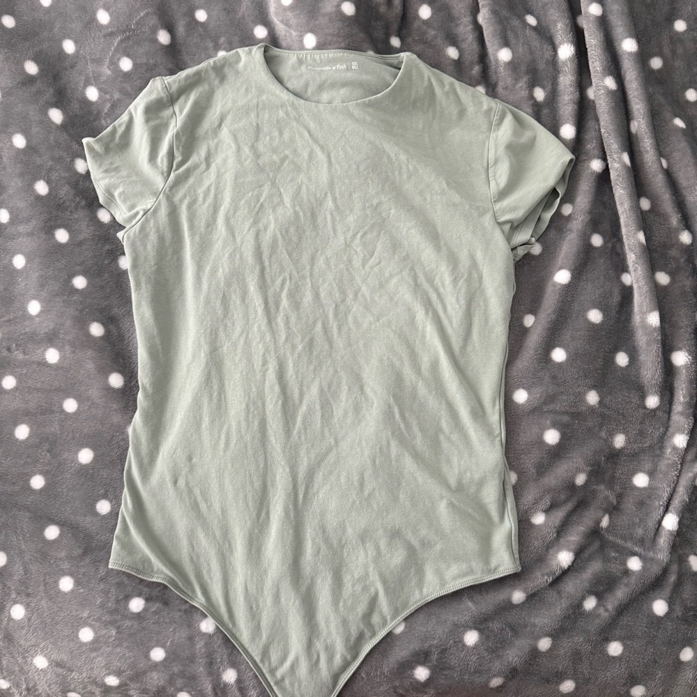 Abercrombie & Fitch Light Green Short Sleeve Bodysuit